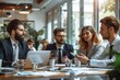 © therealnodeshaper - business team working in office