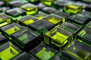 Sticker - Glass Cubes