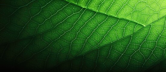Poster - Background with a textured green leaf pattern and space for text or images.