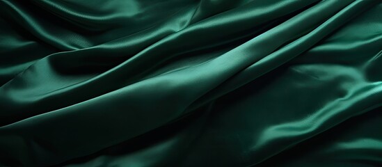Wall Mural - green velvet fabric texture used as background. empty green fabric background of soft and smooth tex