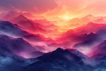 Wall Mural - Contemporary Abstract Gradient Sky Background