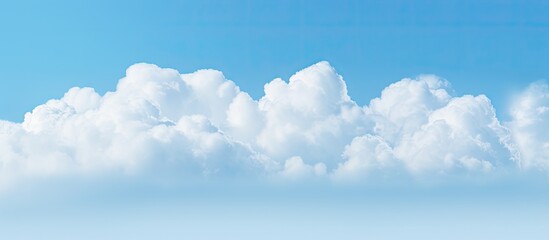 Aufkleber - Cloud floating in a clear blue sky, providing a serene backdrop for copy space image.