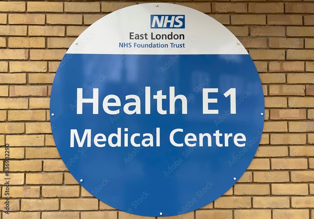 London, UK - March 7, 2024: NHS East London Health E1 Medical Centre ...