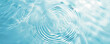 © Diffin - Close-up image of water surface with gentle ripples and concentric rings, capturing the serene and refreshing essence of calm water