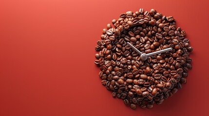 Wall Mural - coffee beans on a black background