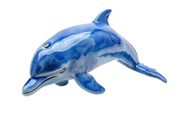 Wall Mural - Blue Dolphin Moorii Isolated on a Transparent Background