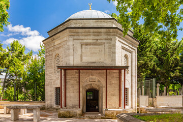 Sticker - Selçuk Sultan Tomb is the daughter of Sultan Beyazıt II and the sister of Yavuz Sultan Selim. Yavuz Sultan Selim had the mausoleum built. The building has an octagonal plan and a dome.