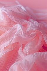 Wall Mural - Pink Fabric Close-Up