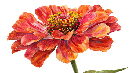 Wall Mural - Gaillardia Watercolor Collection - Vibrant Floral Paintings in Isolation