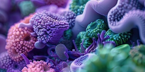 Close-up of Colorful Coral Reefs