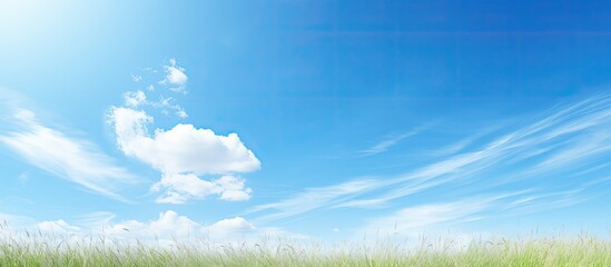 Aufkleber - Sunny day with a clear blue sky, perfect for a copy space image.