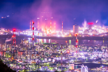 岡山県　倉敷市　水島工場夜景