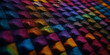© StockFabi - Lebendiges, farbenfrohes Mosaikmuster mit funkelnden, quadratischen Elementen und sanften Schattierungen, perfekt für künstlerische Hintergründe und kreative Designprojekte