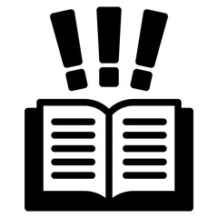 Sticker - handbook, guide book icon