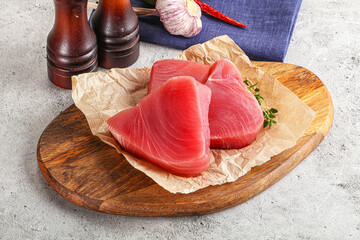 Poster - Delicous raw tuna steak for cooking