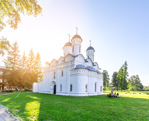 Wall Mural - Suzdal, Russia, The Golden Ring: The famous landmark of the ancient Russian city of Suzdal is the Cathedral of the Ordination of the Monastery of the Ordination.