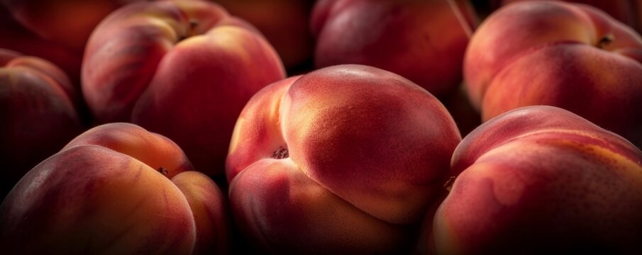 Ripe fresh fruit plum peach apricot