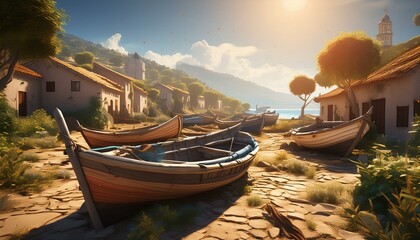 Wall Mural - boats