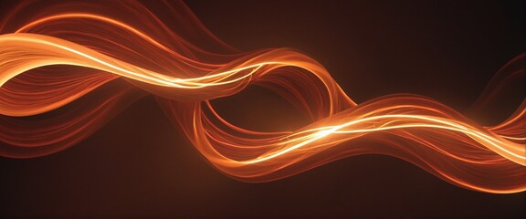 Wall Mural - fire looking wave pattern graphic