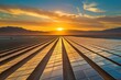 © CHAWA GEN - Glowing Promise - Solar Farm in Desert Landscape at Golden Hour