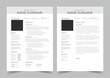 © Pixelpick - Modern Resume Template, Resume and Cover Letter Layout Vector Template