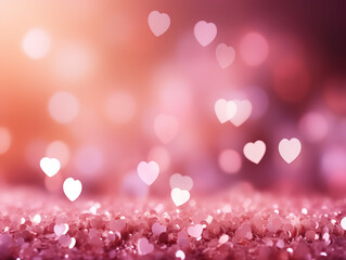 Wall Mural - Blurred valentines day background