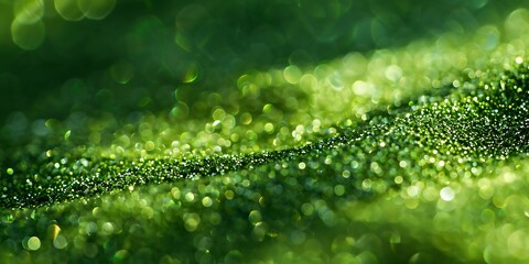 Aufkleber - Green abstract background with bokeh defocused lights