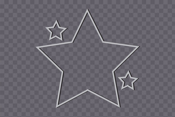 Wall Mural - Star icon collection. Twinkling stars symbols in white design. Vector SVG illustration. Design elements. isolated png transparent background