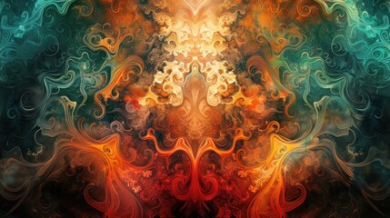 Smokey Baroque Abstract Background