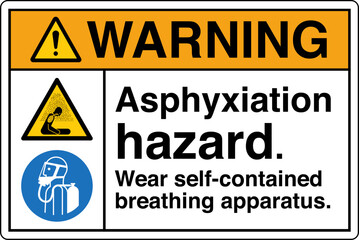 Wall Mural - ANSI Z535 Safety Sign Marking...