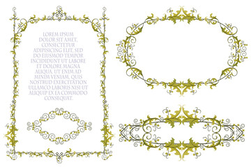 Wall Mural - Element flower for labels, banner and other design.