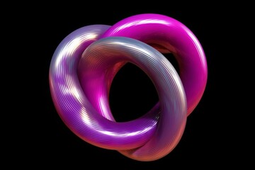 looped twisted shape