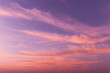 © Viktor Iden - Dramatic soft sunrise, sunset pink violet blue orange sky with cirrus clouds background texture