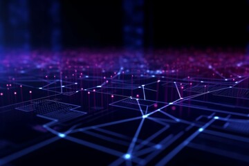computer neural network tech concept background
