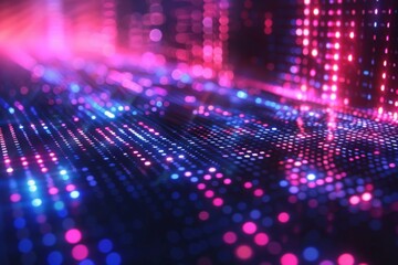 Digital Binary Technology Background created with Generative AI