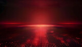 Abstract matrix red background