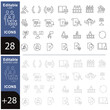 © maximilian - Court Editable Icons set. Vector illustration in modern thin line style of law related icons: Lawyer, judge, justice, and more. Pictograms and infographics for mobile apps