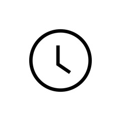 Aufkleber - time and clock icons set in flat style, timer symbol watch later sign for ui apps and website. web vector icon
