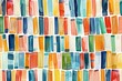 © Daria - Colorful bookshelf seamless pattern on white background for back to school or library theme