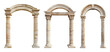 © Medard - Set of classical column arches isolated on transparent background