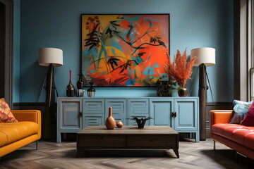 Wall Mural - living room interior