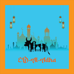 Poster - Eid al Adha Mubarak social media post Template