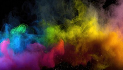 Wall Mural -  Abstract Coloful Smoke 