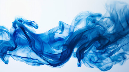 Wall Mural - creative liquid blue smoke