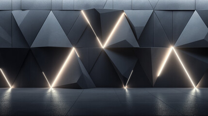 grey modern 3d triangle shape design background