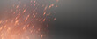 © Александр Боярин - Burning hot sparks effect with embers burning ash and smoke flying in the air. Burning glowing particles. Flame of fire with sparks isolated on a black transparent background. Flame png.