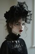 © thejokercze - Portrait of a goth girl, world goth day
