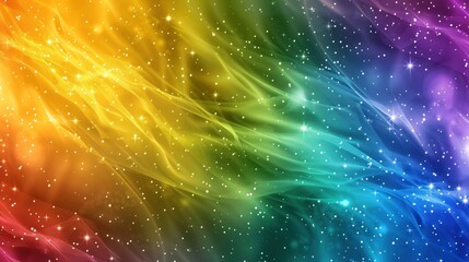 Wall Mural - Abstract colorful rainbow background with bright stars