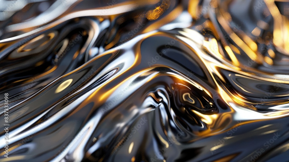 Liquid Metal Metallic textures with fluid, molten patterns that create ...