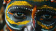© ismel leal - Retrato de una mujer bella perteneciente a una tribu africana.